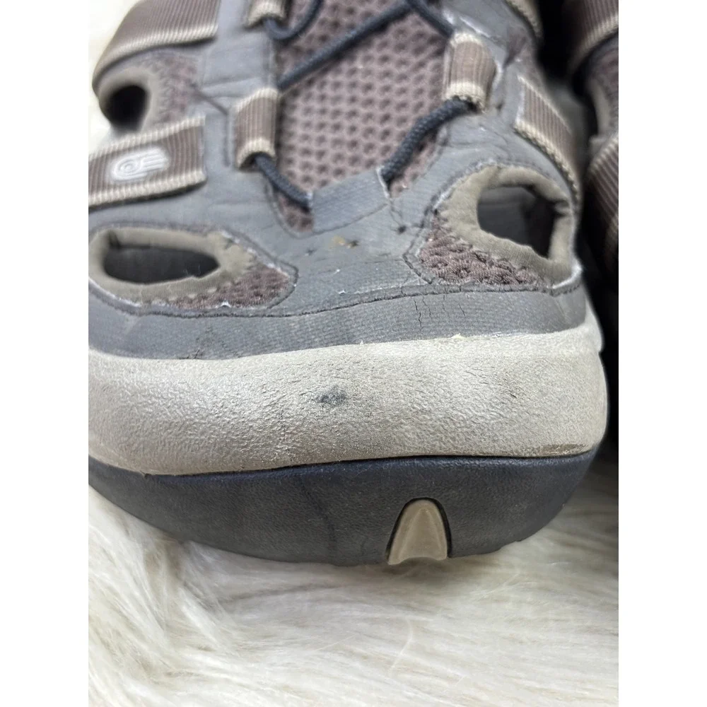 Teva Omnium 2 Leather Sandals Brown Turkish Coffee Mens 14 Hiking Water